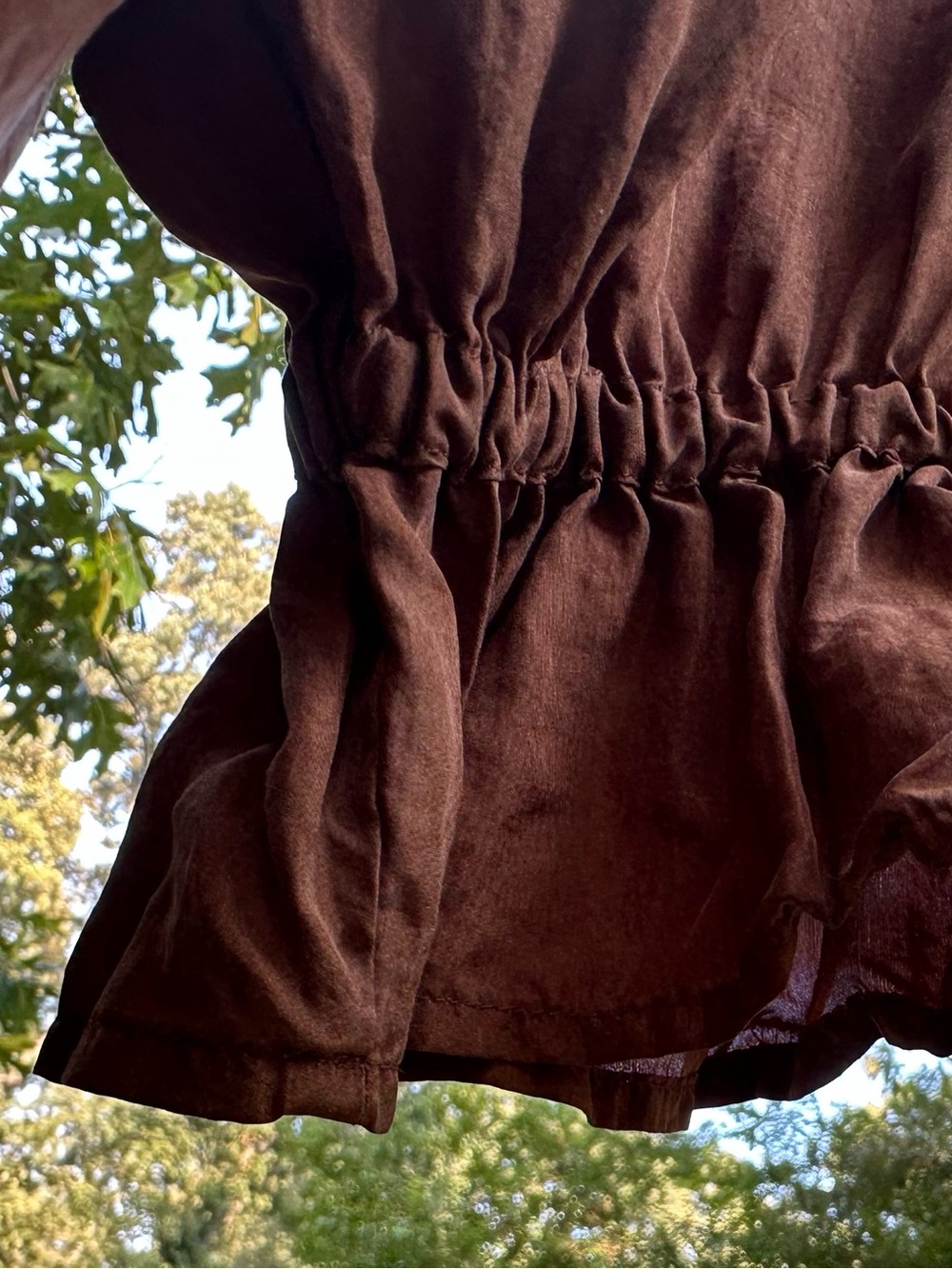 Bronze Silk Poet Blouse - Picture 4 of 15